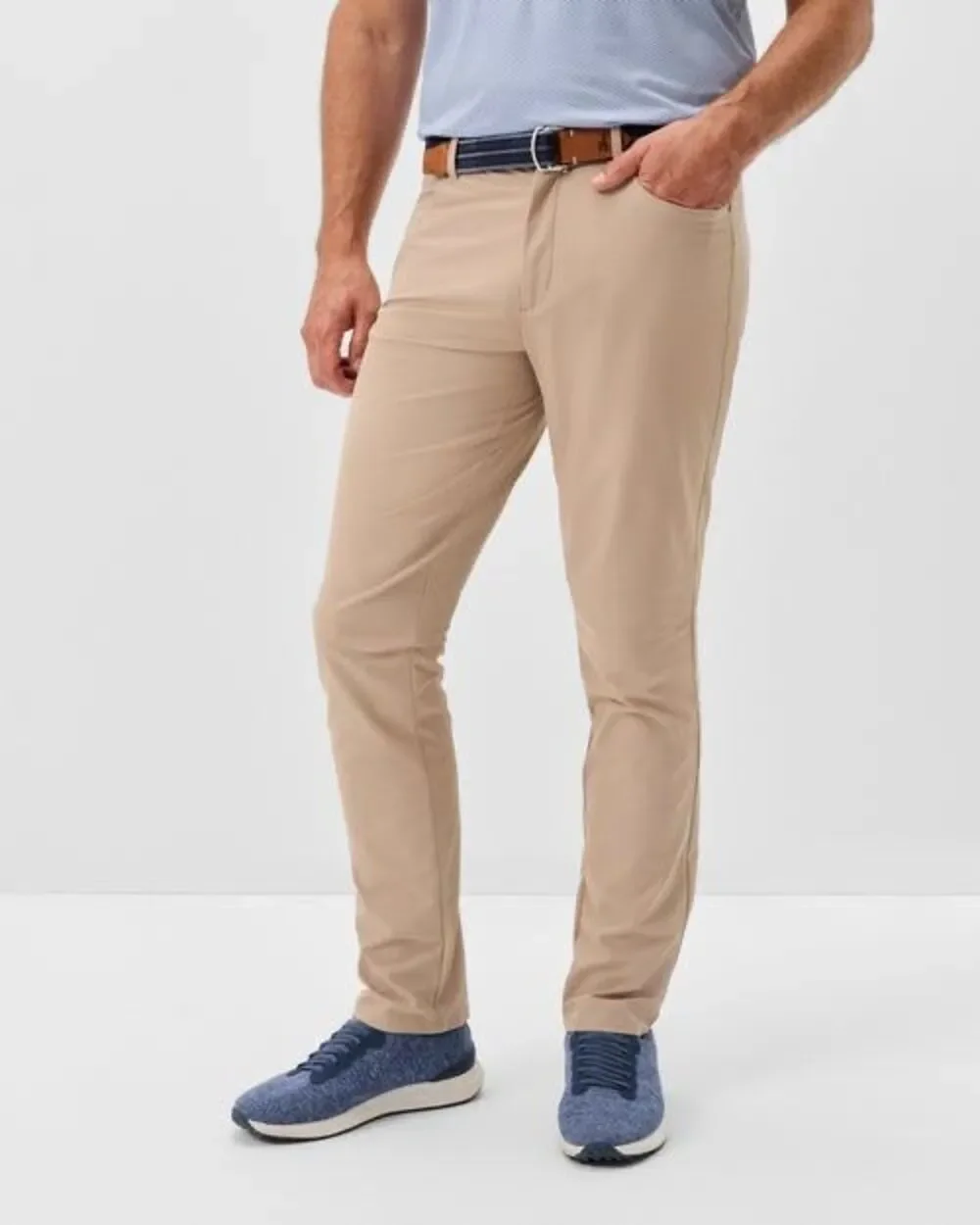 Johnnie-o Cross Country Flex Performance Pant Khaki Golf Chino Size 32/30